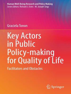cover image of Key Actors in Public Policy-making for Quality of Life